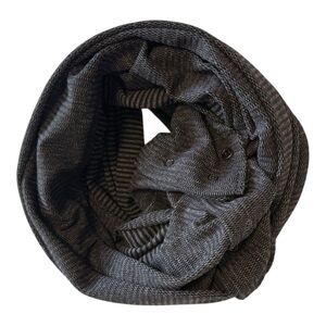 Lululemon Vinyasa Black Scarf Wrap Mini Check Pique